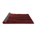 Thickness of Patterned Maroon Red Rug, pat1375rd