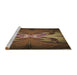 Sideview of Machine Washable Transitional Light Brown Rug, wshpat1378brn