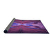 Thickness of Patterned Medium Orchid Purple Rug, pat1378pur