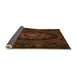 Thickness of Patterned Saddle Brown Rug, pat1379org