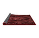 Thickness of Patterned Fire Brick Red Rug, pat1379rd