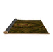 Thickness of Patterned Dark Bronze Brown Rug, pat1379yw