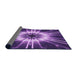 Thickness of Patterned Purple Rug, pat138pur