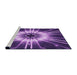 Sideview of Machine Washable Transitional Purple Rug, wshpat138pur