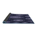 Thickness of Patterned Night Blue Rug, pat1380blu