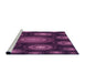 Sideview of Machine Washable Transitional Orchid Purple Rug, wshpat1380pur