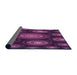 Thickness of Patterned Orchid Purple Rug, pat1380pur