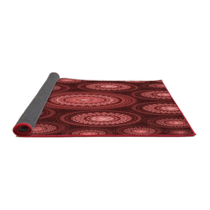 Thickness of Patterned Red Rug, pat1380rd