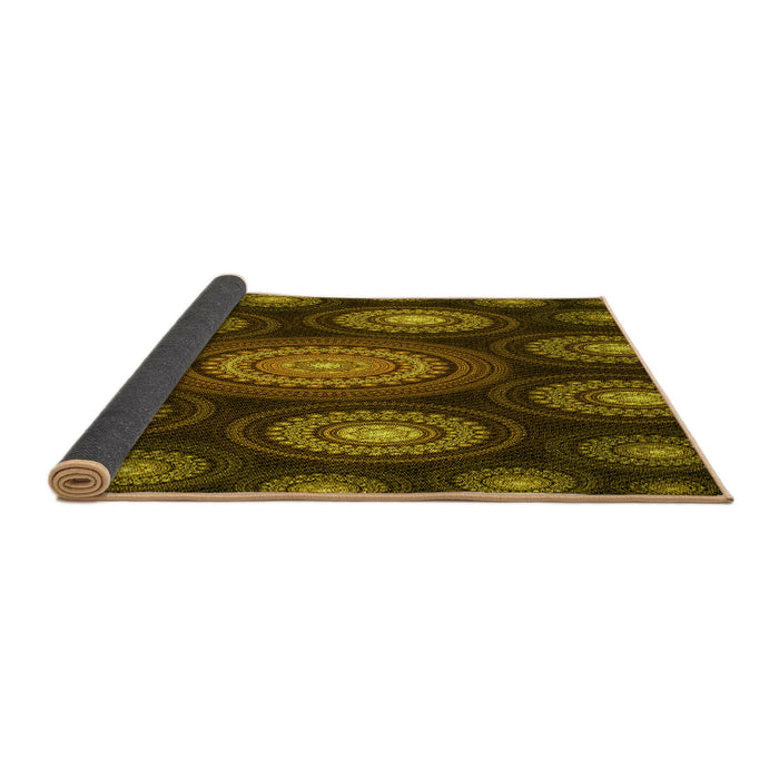 Thickness of Patterned Red Rug, pat1380yw