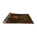 Thickness of Patterned Saddle Brown Rug, pat1381org