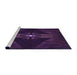 Sideview of Machine Washable Transitional Deep Purple Rug, wshpat1381pur