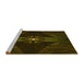 Sideview of Machine Washable Transitional Dark Bronze Brown Rug, wshpat1381yw