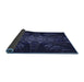 Thickness of Patterned Deep Periwinkle Purple Rug, pat1383blu