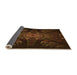 Thickness of Patterned Saddle Brown Rug, pat1383org