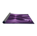 Thickness of Patterned Dark Purple Rug, pat1384pur