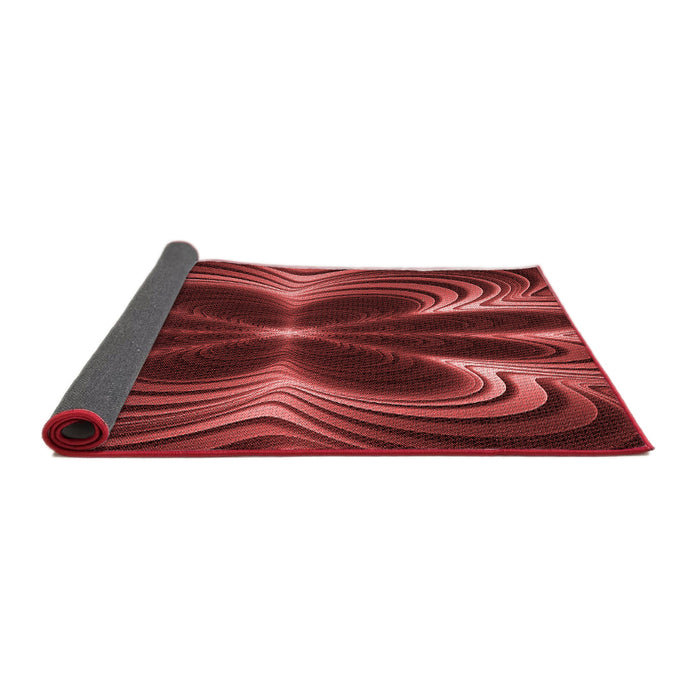 Thickness of Patterned Red Rug, pat1384rd