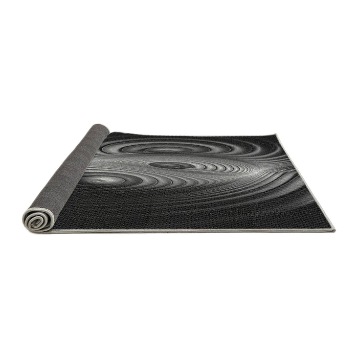 Thickness of Patterned Midnight Gray Rug, pat1385gry