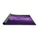 Thickness of Patterned Dark Purple Rug, pat1385pur