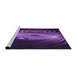 Sideview of Machine Washable Transitional Dark Purple Rug, wshpat1385pur