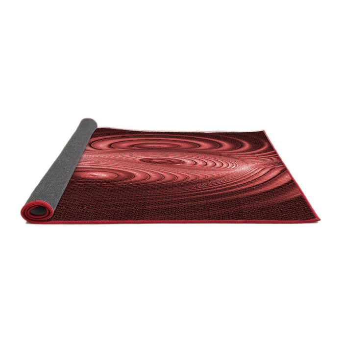Thickness of Patterned Red Rug, pat1385rd