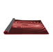 Thickness of Patterned Red Rug, pat1385rd