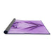 Thickness of Patterned Purple Rug, pat1386pur