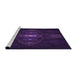 Sideview of Machine Washable Transitional Deep Purple Rug, wshpat1387pur