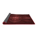 Thickness of Patterned Fire Brick Red Rug, pat1387rd