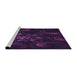 Sideview of Machine Washable Transitional Purple Rug, wshpat1388pur