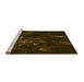 Sideview of Machine Washable Transitional Dark Bronze Brown Rug, wshpat1388yw