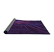 Thickness of Patterned Deep Purple Rug, pat1389pur