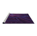 Sideview of Machine Washable Transitional Deep Purple Rug, wshpat1389pur