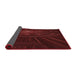 Thickness of Patterned Fire Brick Red Rug, pat1389rd