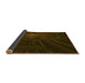 Thickness of Patterned Dark Bronze Brown Rug, pat1389yw