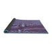 Thickness of Patterned Purple Mimosa Purple Rug, pat139blu