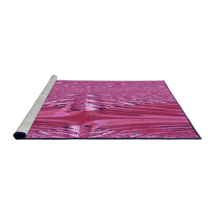 Sideview of Machine Washable Transitional Crimson Purple Rug, wshpat139pur