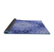 Thickness of Patterned Sky Blue Rug, pat1393blu