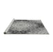 Sideview of Machine Washable Transitional Cloud Gray Rug, wshpat1393gry