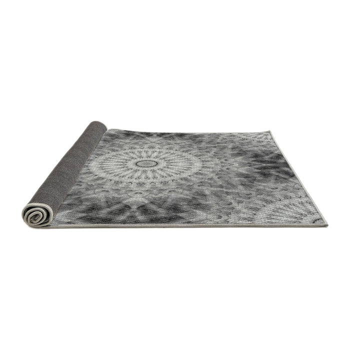 Thickness of Patterned Cloud Gray Rug, pat1393gry