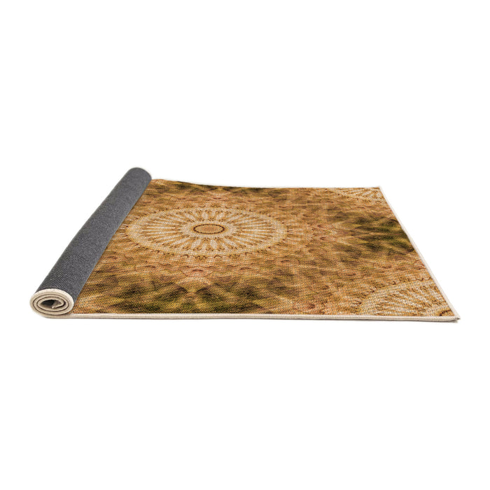 Thickness of Patterned Orange Rug, pat1393org