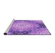 Sideview of Machine Washable Transitional Violet Purple Rug, wshpat1393pur