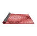 Thickness of Patterned Ruby Red Rug, pat1393rd