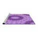 Sideview of Machine Washable Transitional Violet Purple Rug, wshpat1394pur