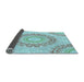 Thickness of Patterned Blue Rug, pat1395lblu