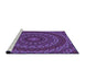 Sideview of Machine Washable Transitional Purple Rug, wshpat1396pur