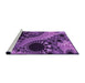 Sideview of Machine Washable Transitional Purple Rug, wshpat1399pur