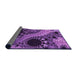 Thickness of Patterned Purple Rug, pat1399pur