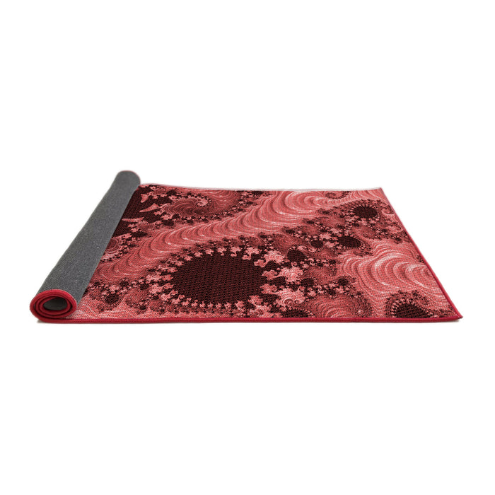 Thickness of Patterned Red Rug, pat1399rd