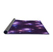 Thickness of Patterned Purple Violet Purple Rug, pat14pur