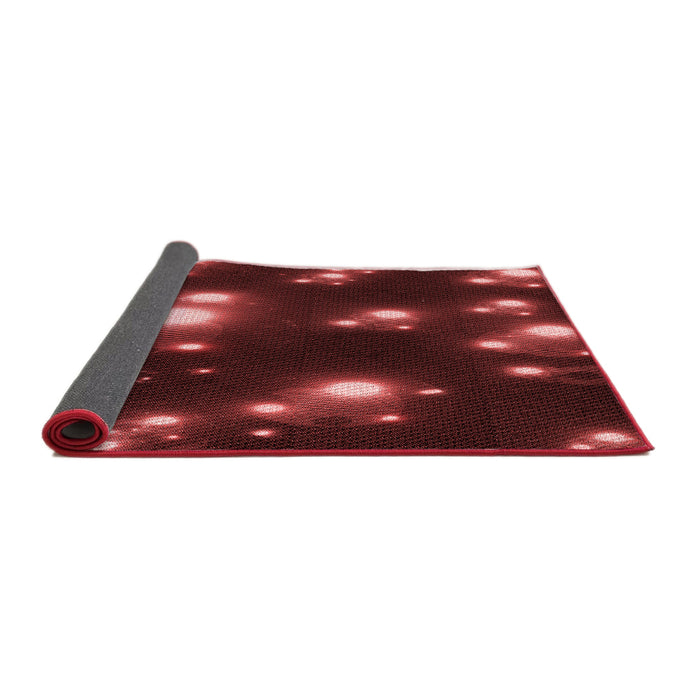 Thickness of Patterned Red Rug, pat14rd